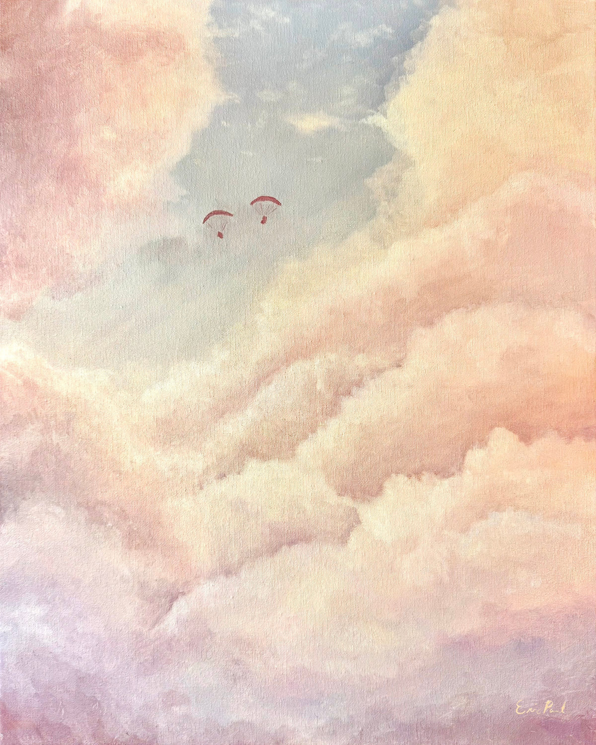 Cloud Hopping by Eric Paul, open-edition 16-by-20-inch art print.